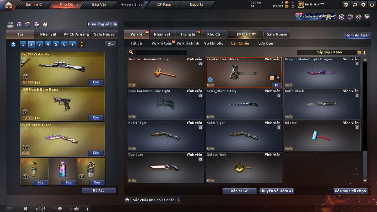 shop acc cf uy tin gia re